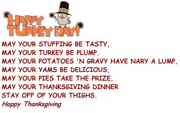 Happy Turkey Day Thanksgiving Day Poems Quotes 2017